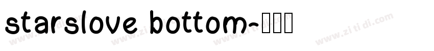 starslove bottom字体转换
